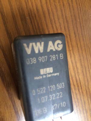 volkswagen jetta 2010-2014 çıkma yedek ısıtma rolesi